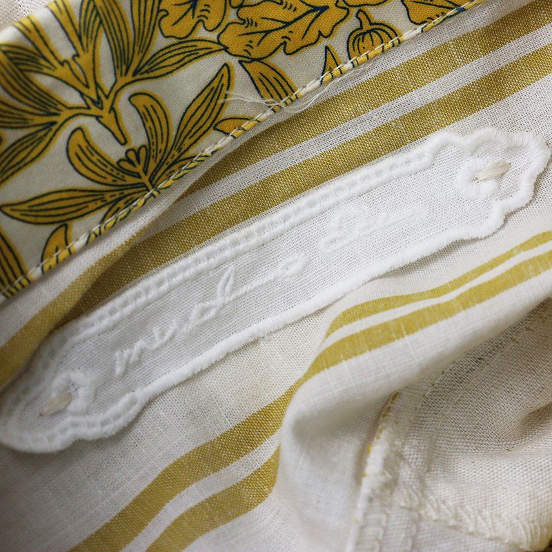 【美品】完売品PONT DE CHALONS イエロー花柄 半袖シャツワンピース Pont de Chalons（ポンデシャロン）の「Pont de chalons 花柄