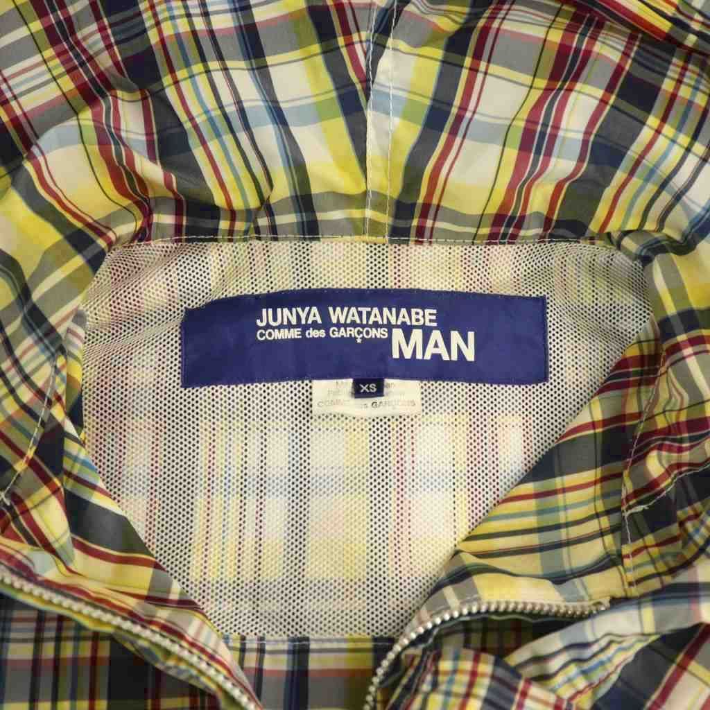 ジュンヤワタナベ コムデギャルソン AD2004 チェック柄ウール Pコート ジュンヤワタナベマン JUNYA WATANABE MAN コムデギャルソン WE