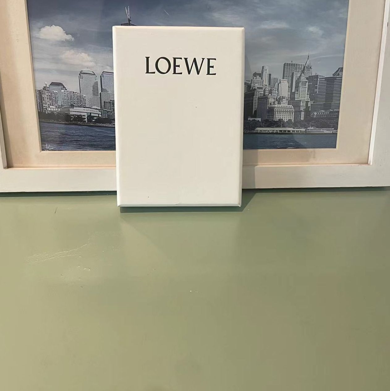 LOEWE ロエベ キーチャーム キーホルダー カーフスキン カーキ ...