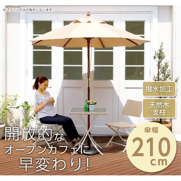 ガーデンパラソル 庭