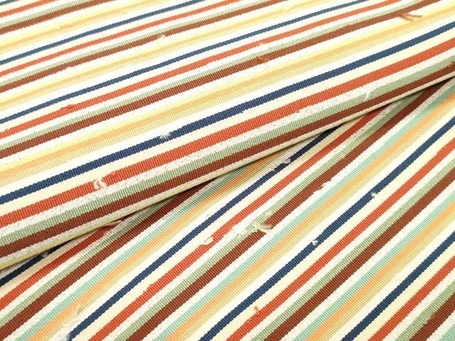 平和屋着物○爪掻き本綴れ 八寸名古屋帯 横段文 銀糸 正絹 逸品