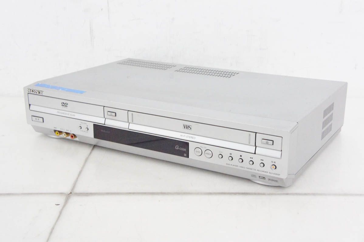 SONYソニー VHSビデオデッキ一体型DVDプレーヤー S-VHS SLV-D393P
