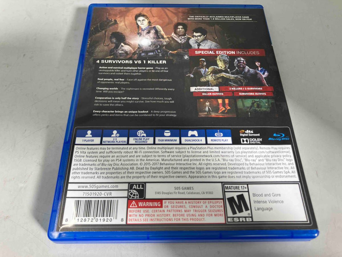 PS4 海外版 ゲームソフト DEAD BY DAYLIGHT special edition デッドバイデイライト スペシャルエディション -  メルカリ