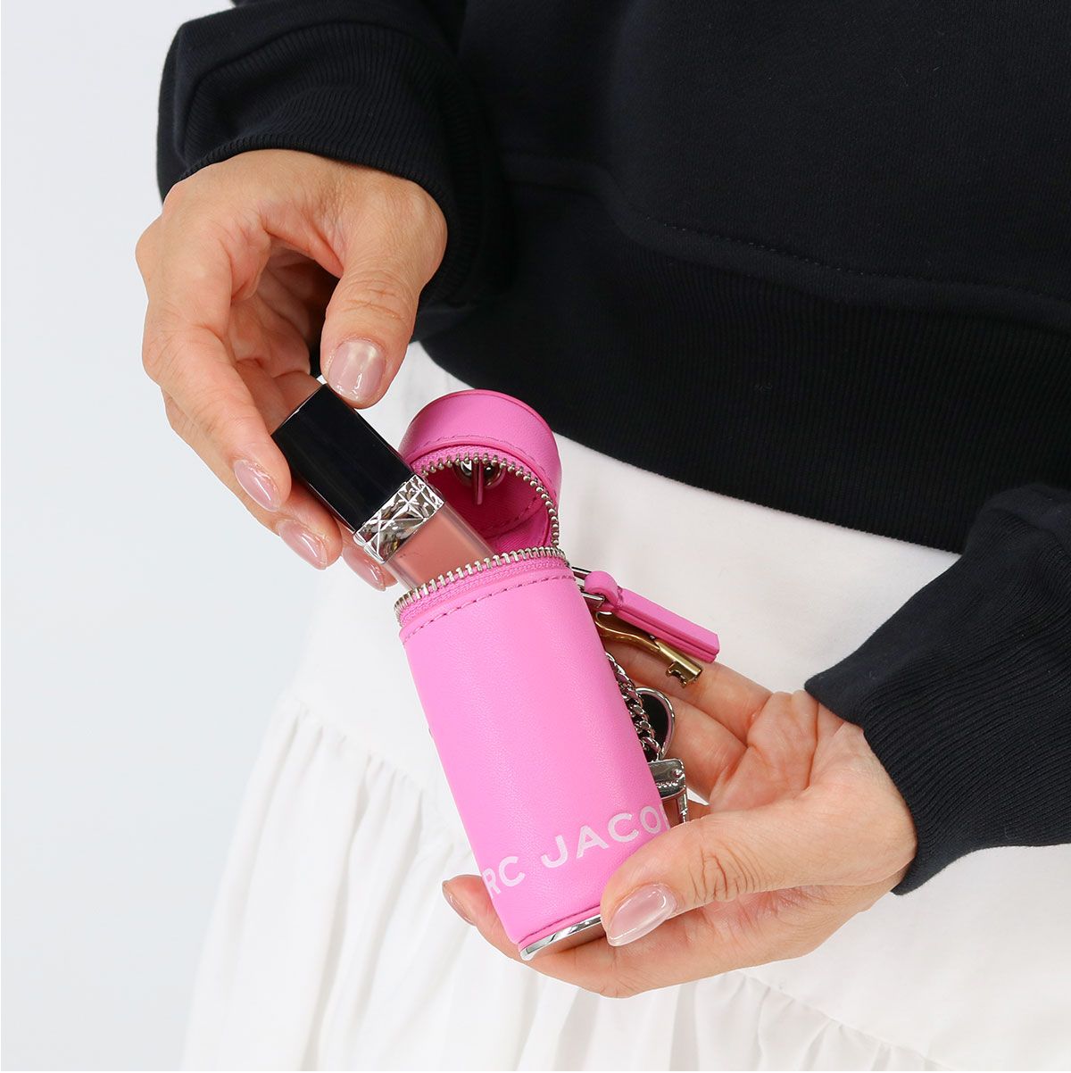 MARC JACOBS マークジェイコブス 2S5SCH050S01 リップケースチャーム バッグチャーム 小物入れ キーホルダー THE LIPSTICK CASE CHARM ギフト レザー プレゼント ブランド