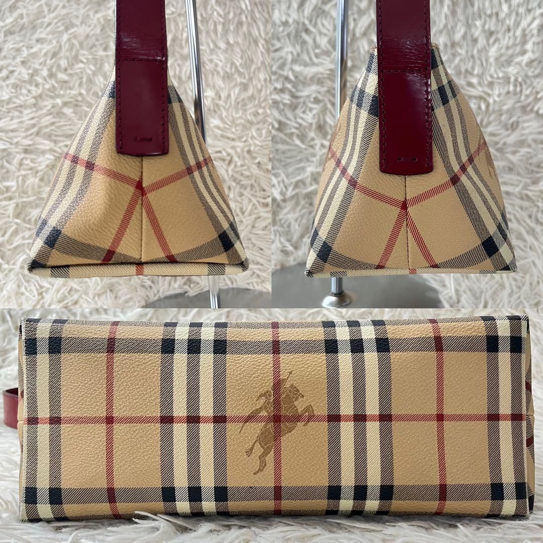 美品タグ付き】BURBERRY LONDON バーバリーロンドン ハンドバッグ ワンショルダー ノバチェック シャドーホースロゴ 本革 レザー -  メルカリ