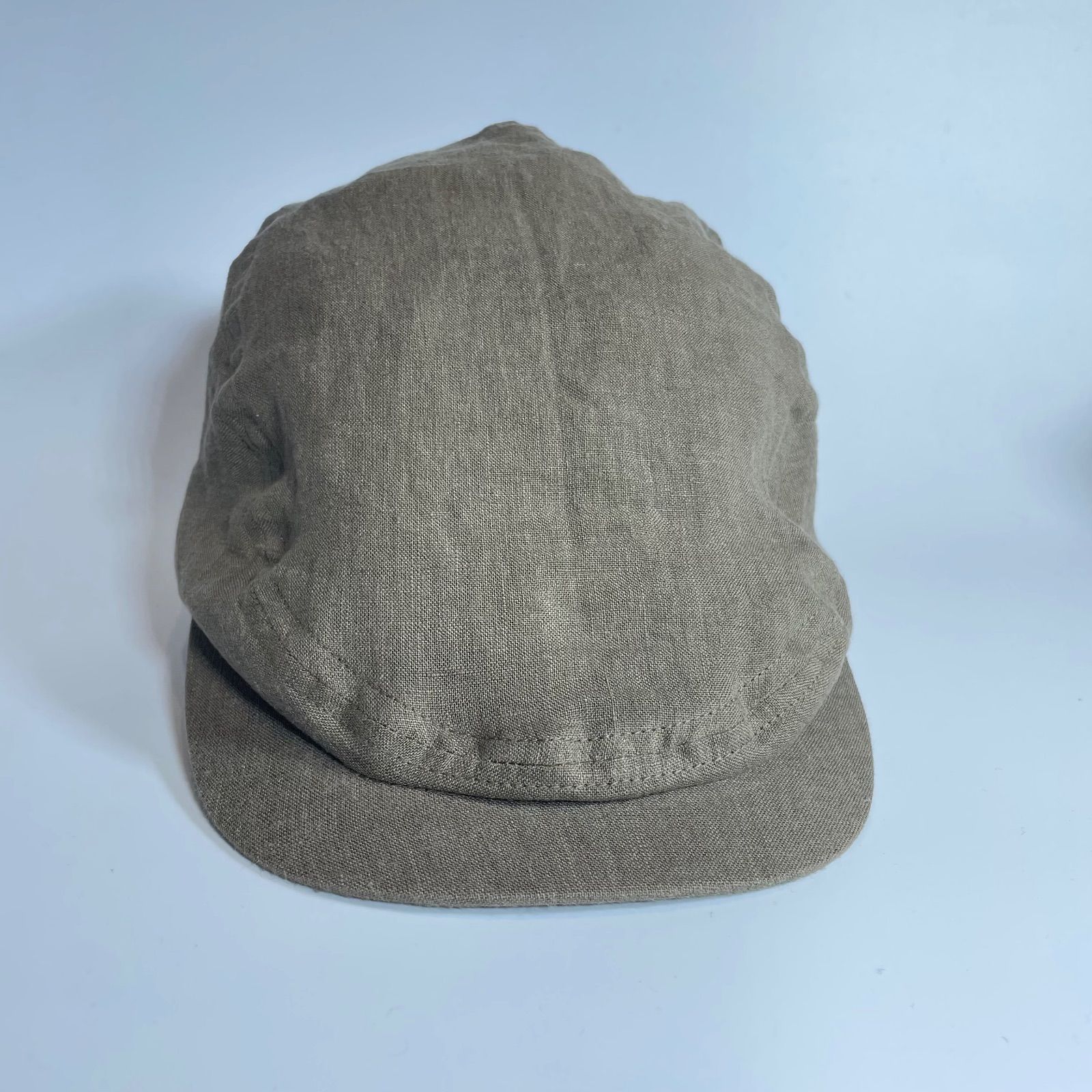 THE FAM AND CO. Belgium linen hunting cap blown F
