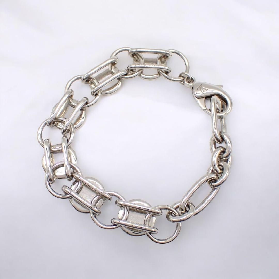 使用少 付属品有 ルイヴィトン LV スタッズ ブレスレット シルバー