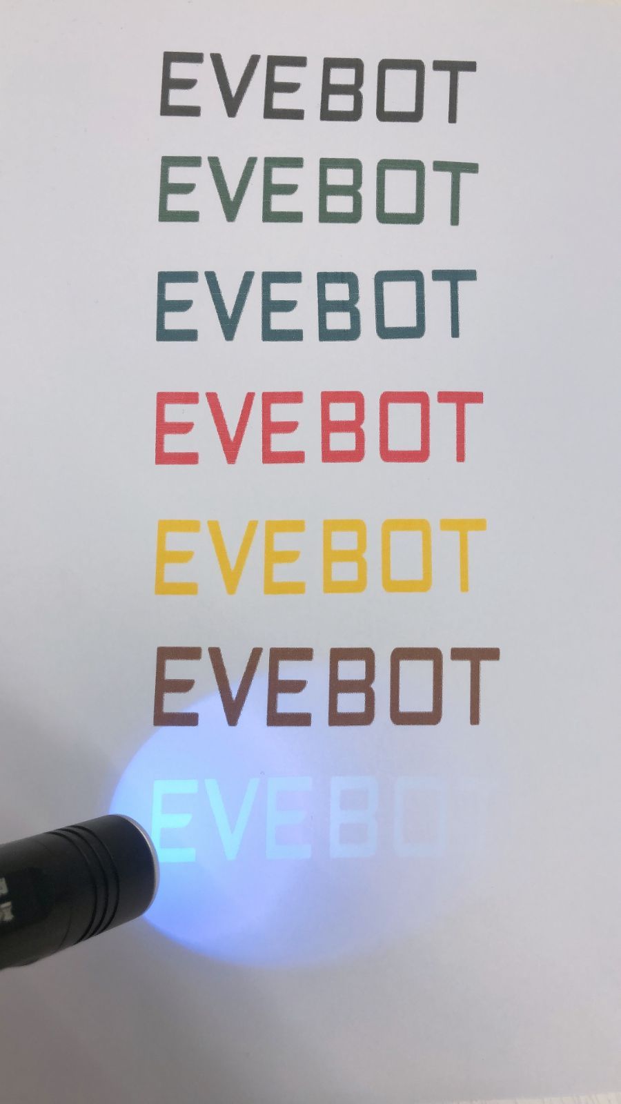 EVEBOT Printpodsハンドプリンター+肌に優しいインク黒いインク付き