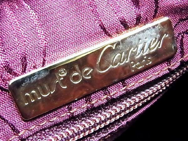 ■極美品■ Cartier カルティエ マストライン レザー ワンショルダー ショルダーバッグ レディース ボルドー系 AP6431