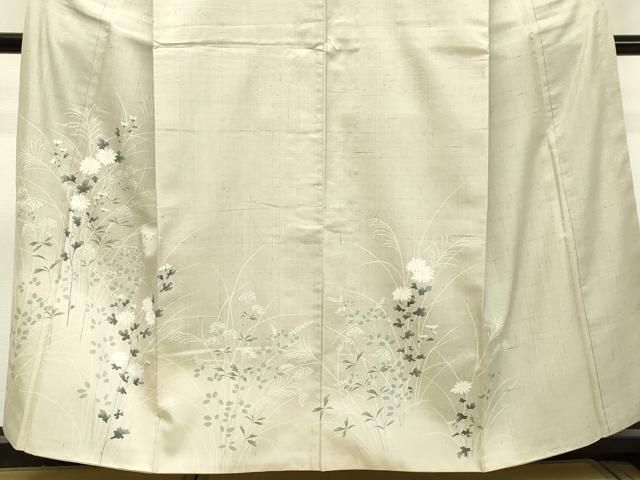 平和屋着物○訪問着 紬地 草花文 正絹 逸品 DAAS2516tw - メルカリ 