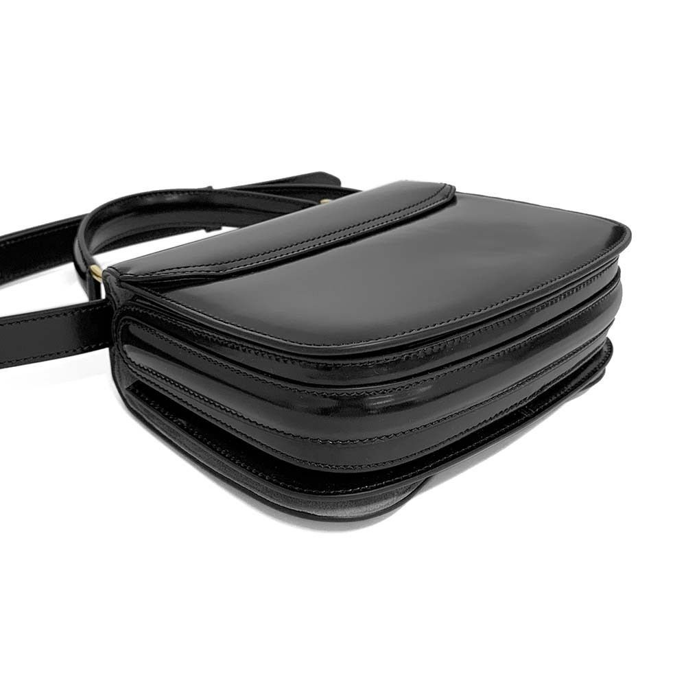 バッグ・カバンその他 AMI PARIS ULL718.AL0139 ブラック グレーズドレザー Paris Paris トップハンドルバッグ
