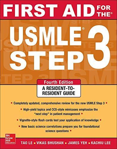 First Aid for the USMLE Step 3 [ペーパーバック] Le，Tao，M.D.、 Bhushan，Vikas，M.D.、 Yeh，James S.，M.D.; Lee，Kachiu Cecilia，M.D.