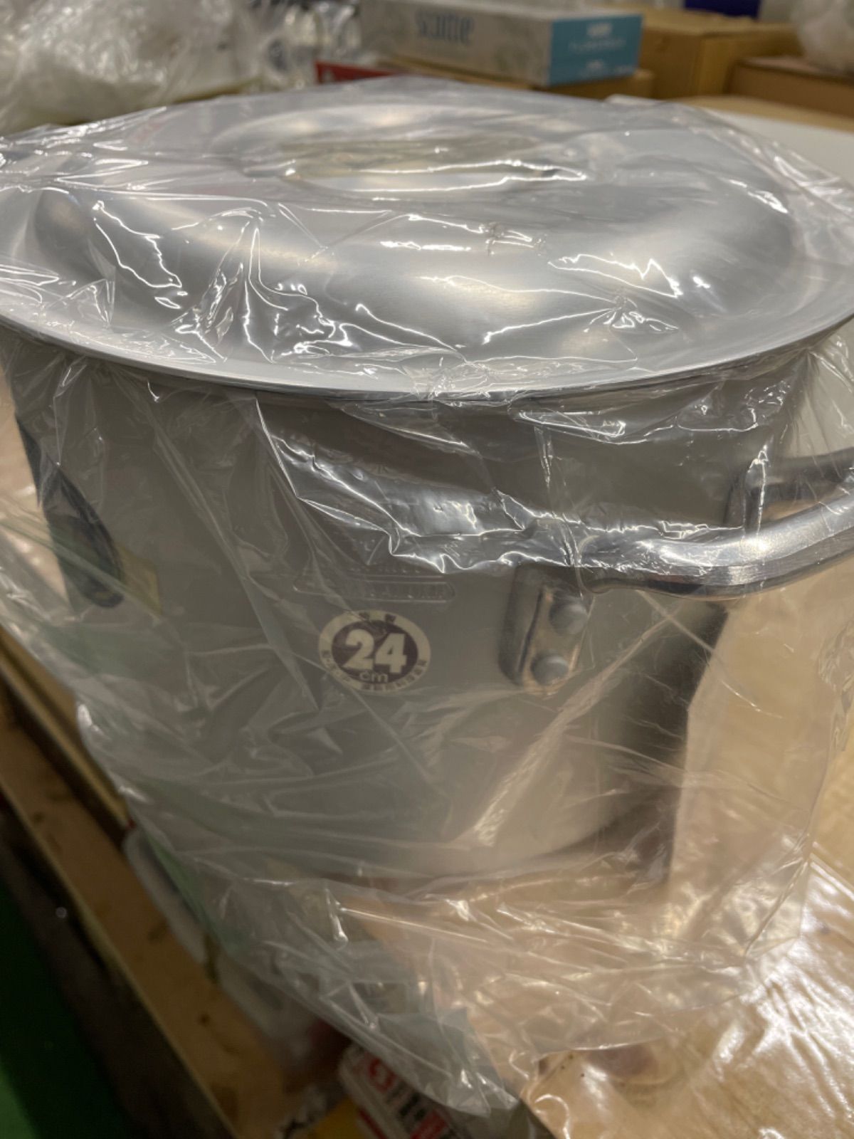 バリューアルミ半寸胴鍋 24cm 約7.8L