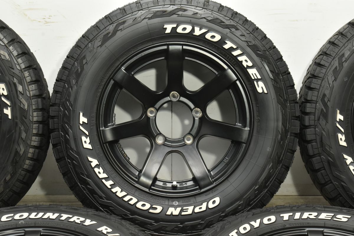 ジムニー ORIGIN Labo. MUD-S7 16in 5.5j -20 PCD139.7 トーヨー オープンカントリー R|T 225|70R16 5本セット AZオフロード TRITUETUBI_COM