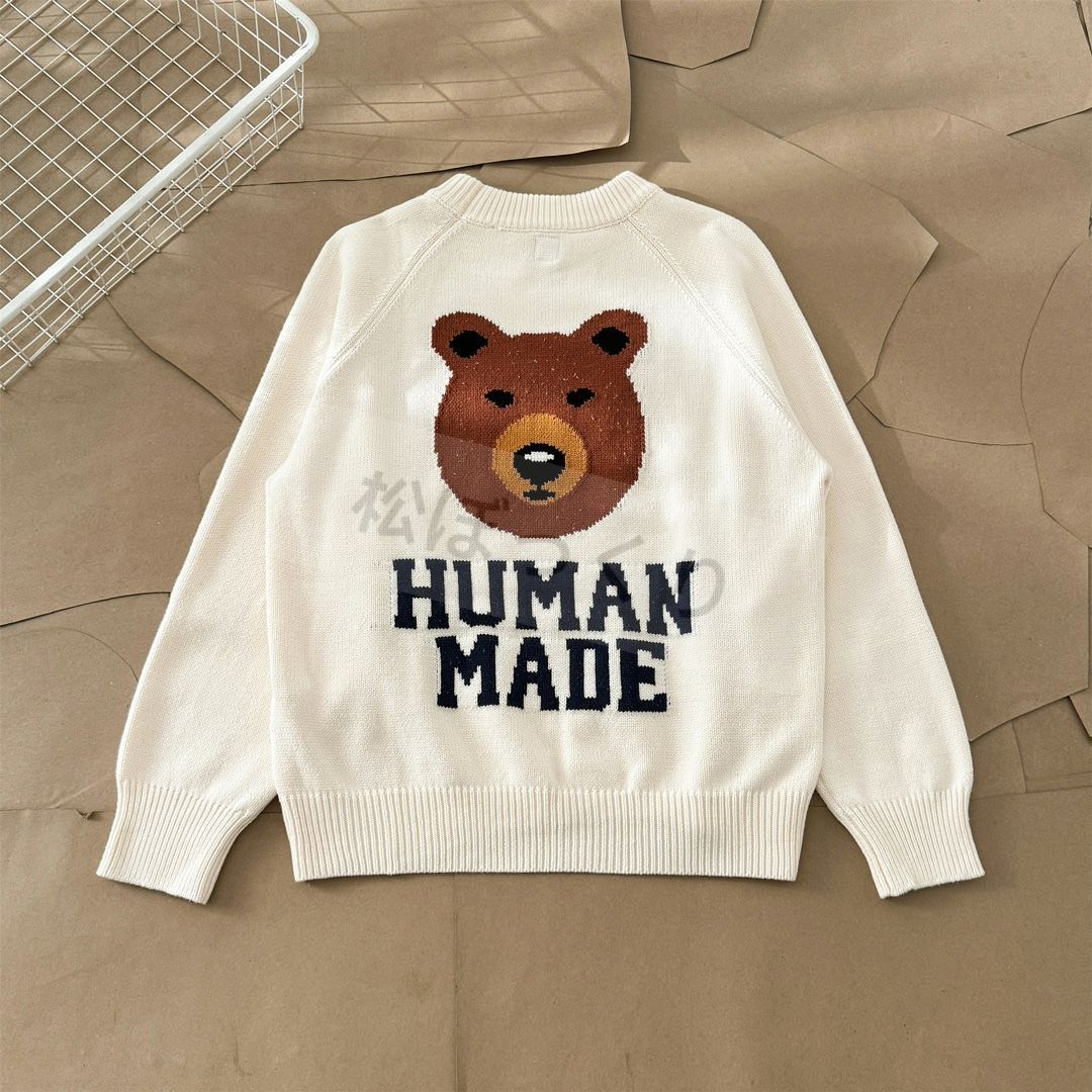 Human Made BEAR RAGLAN Knit Sweater ベージュ