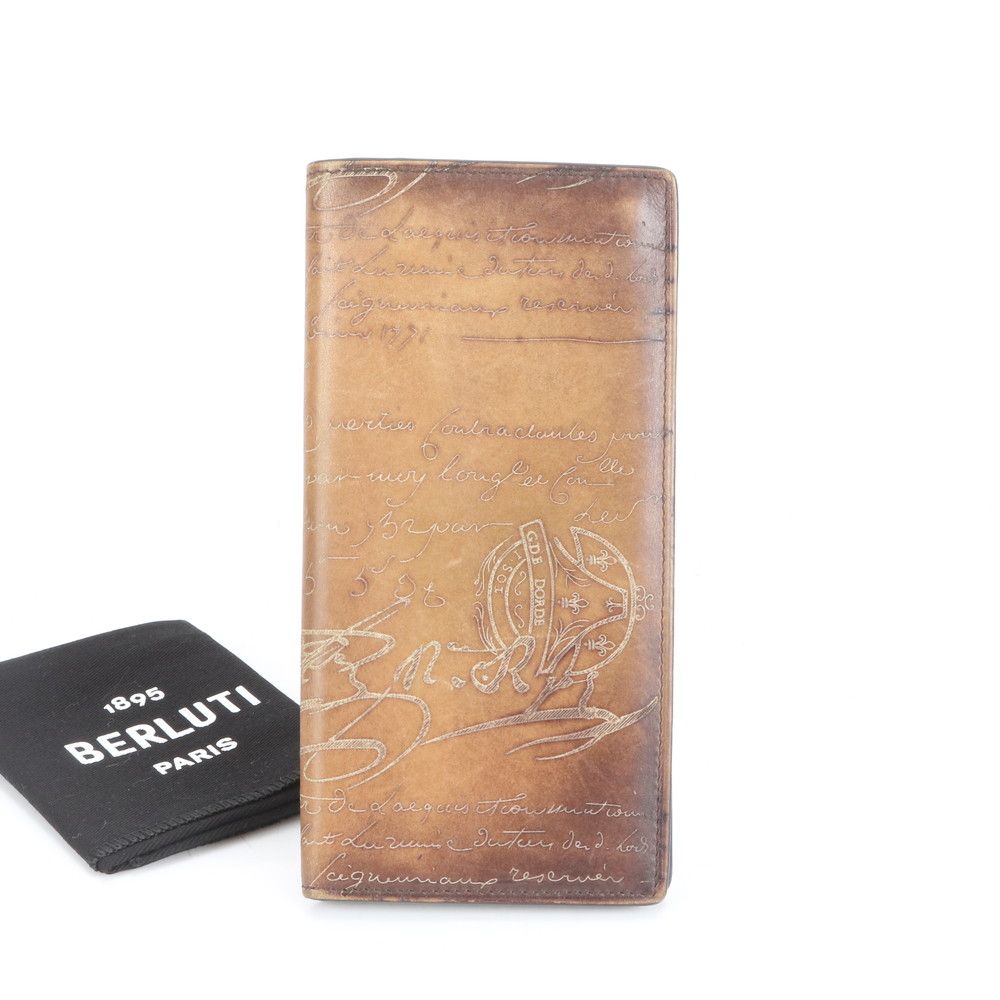 ベルルッティ 長財布 サンタル メンズ財布 ブラウン 小銭入れ Berluti ベルルッティ 長財布 サンタル メンズ財布 ブラウン 小銭入れ