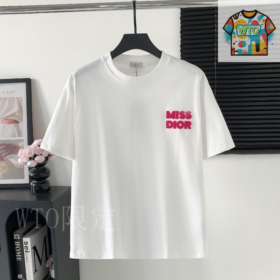 Dior ロゴ刺繍 Tシャツ 白、新品、国内正規品 今日特価】Dior ロゴ刺繍 シャツ-3 - メルカリ