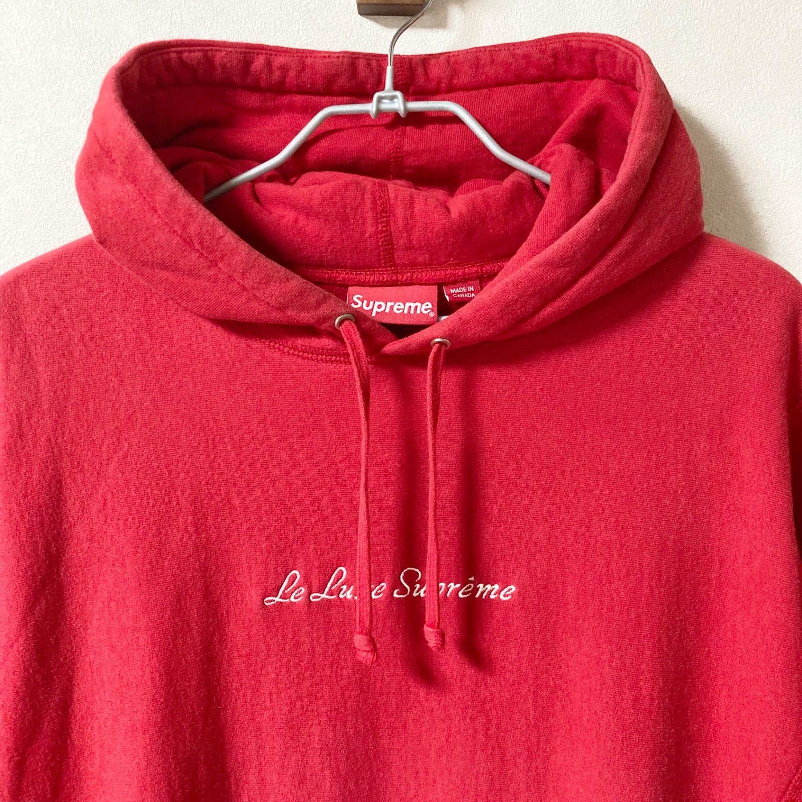 □鑑定済み□Supremeシュプリーム le luxe supreme パーカー 裏起毛