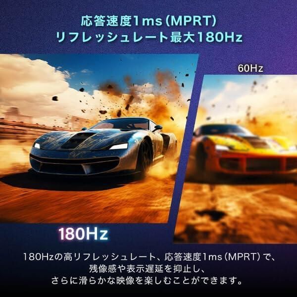 MAXZEN ゲーミングモニター モニター 34インチ 180Hz WQHD 1440P