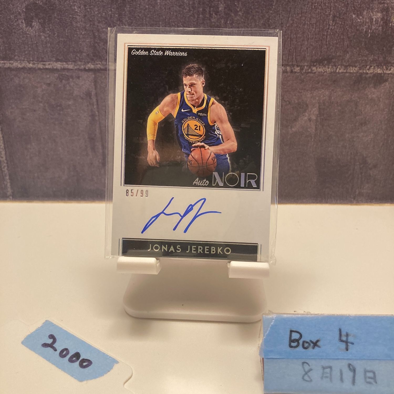 2018-2019 Panini Noir Jonas Jerebko 85/99 直筆サイン GOLDEN