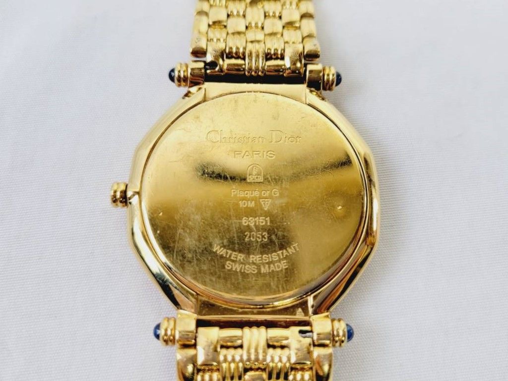 クリスチャンディオール オクタゴン 63151 GP クオーツ ゴールド