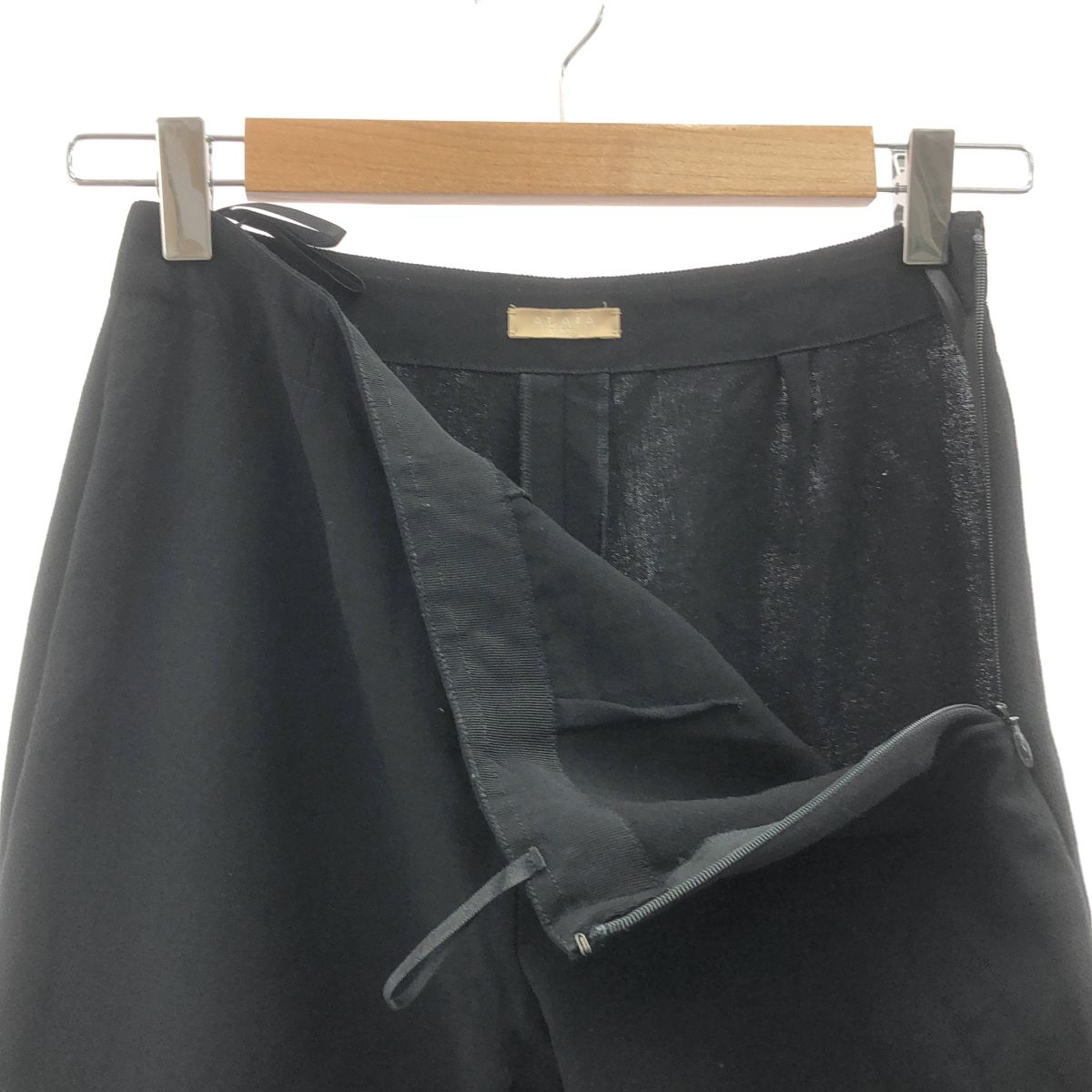 ALAIA / アライア | サイドジップ ウール テーパードパンツ | 38  