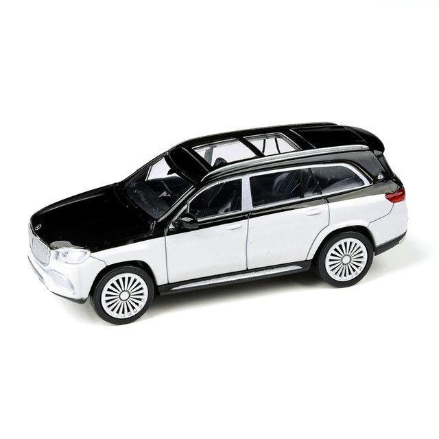 新品 PARA64 1/64 メルセデスマイバッハ GLS 600 20 ブラック／ホワイト RHD 右ハンドル PA65306 [佐川急便]