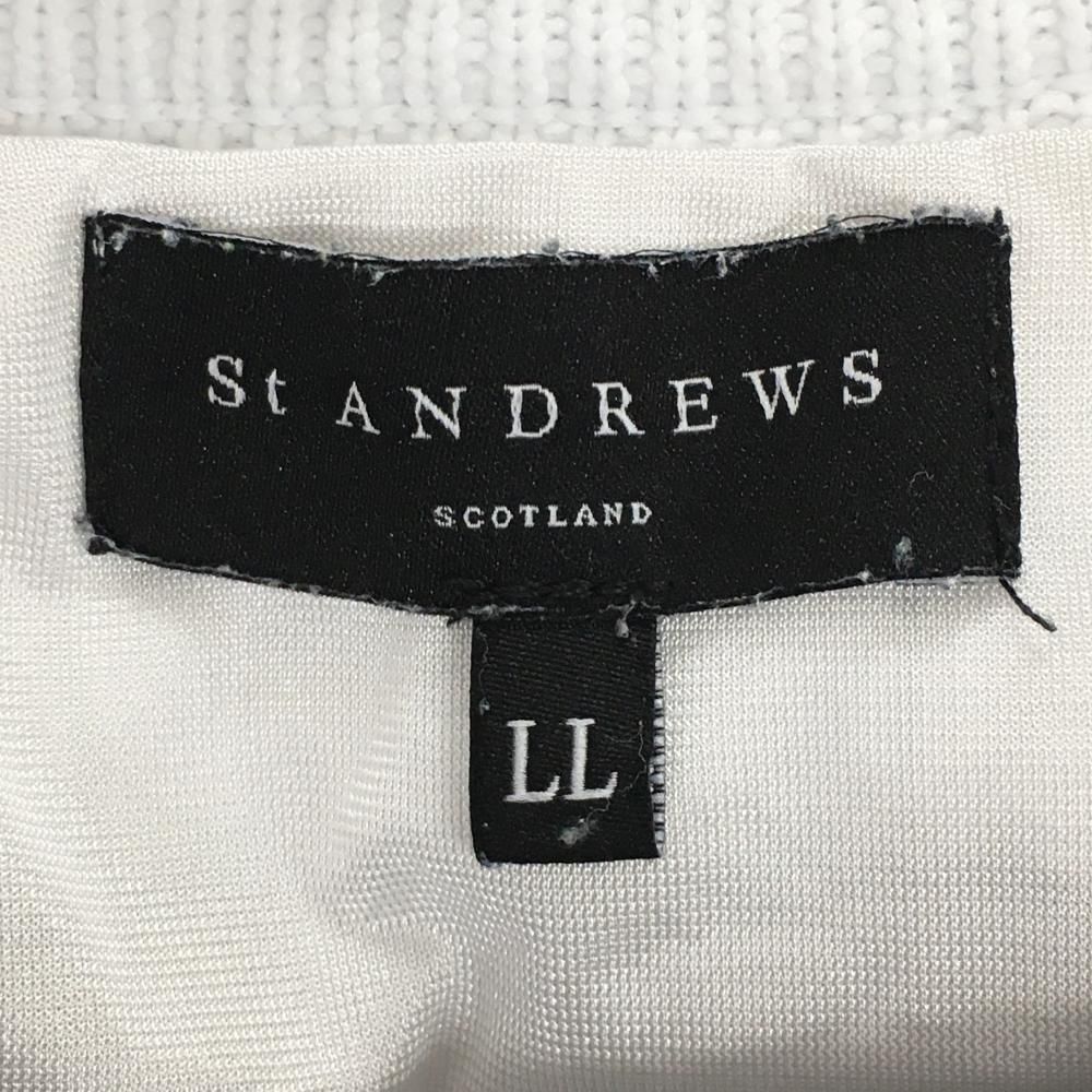 美品】セントアンドリュース セーター 白 ロゴ刺しゅう 裏地付き ニット メンズ LL ゴルフウェア St ANDREWS - メルカリ