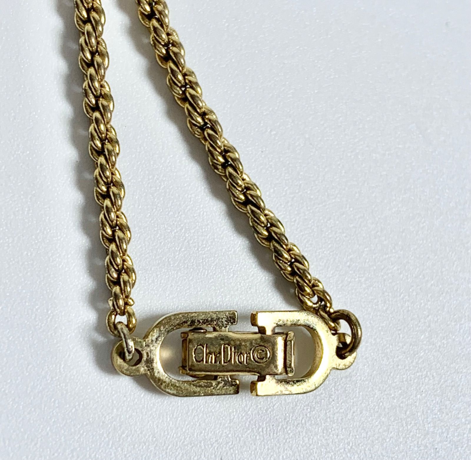★美品★ Dior ディオール CD ロゴ ネックレス イヤリング セット ディオール Dior ネックレス イヤリング セット 保証書付