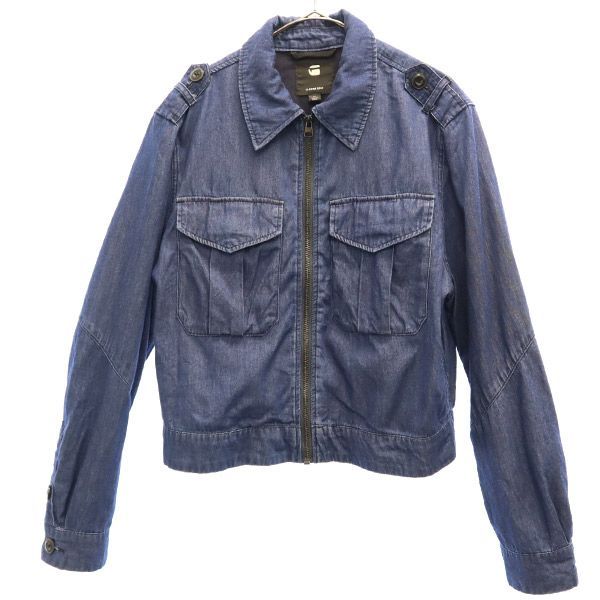 ジースターロウ デニムジップジャケット M デニム G-STAR RAW メンズ