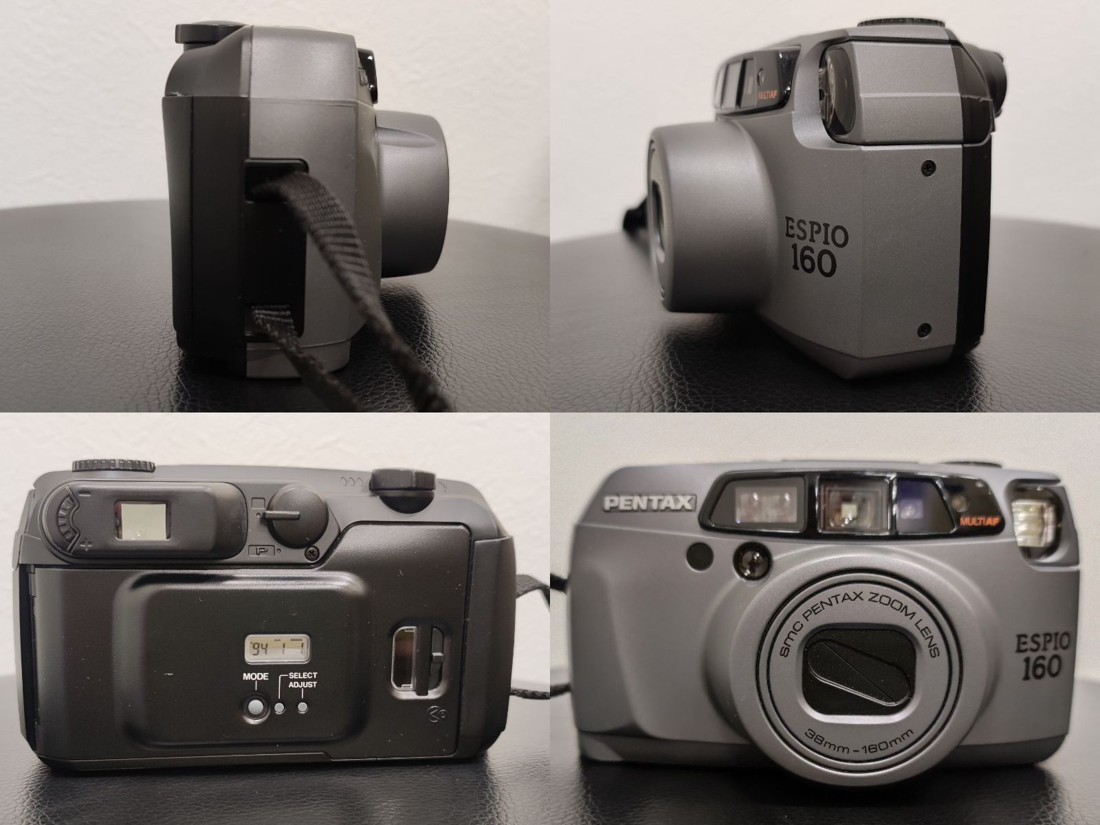 PENTAX ESPIO 160 コンパクトフィルムカメラ 通電確認済み グレー