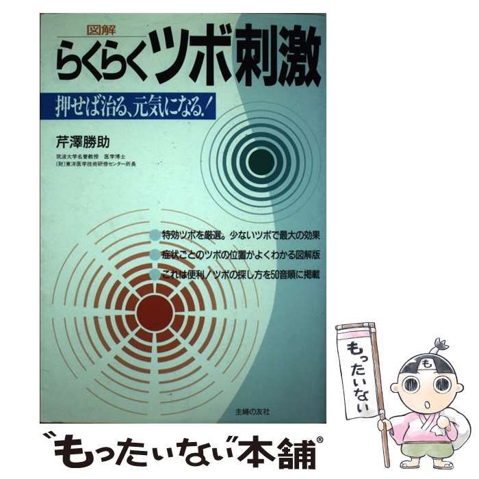 図解らくらくツボ刺激　押せば治る、元気になる！　主婦の友社 芹沢勝助 図解らくらくツボ刺激: 押せば治る、元気になる | 芹澤 勝助 |本