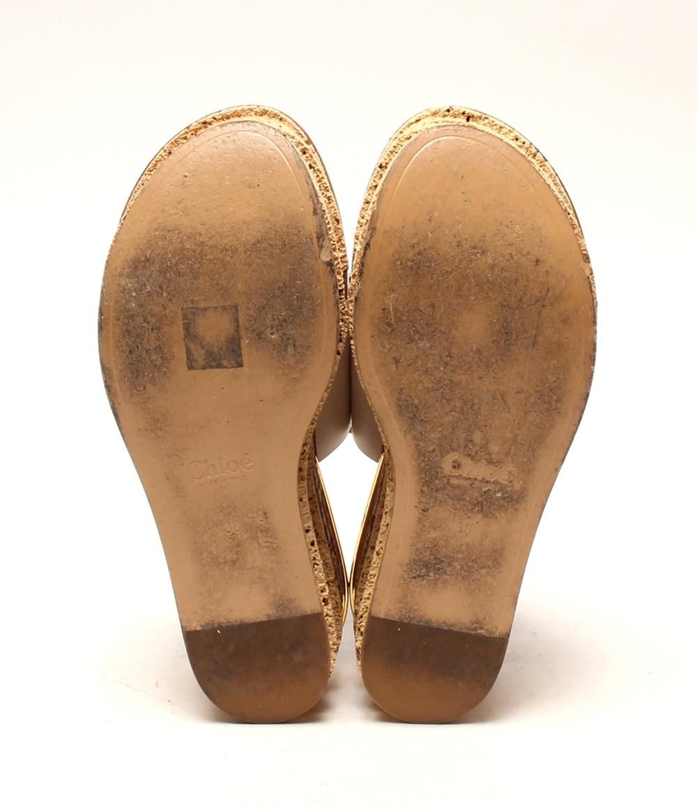 シーバイクロエ コルクウェッジソールサンダル クロエ サンダル