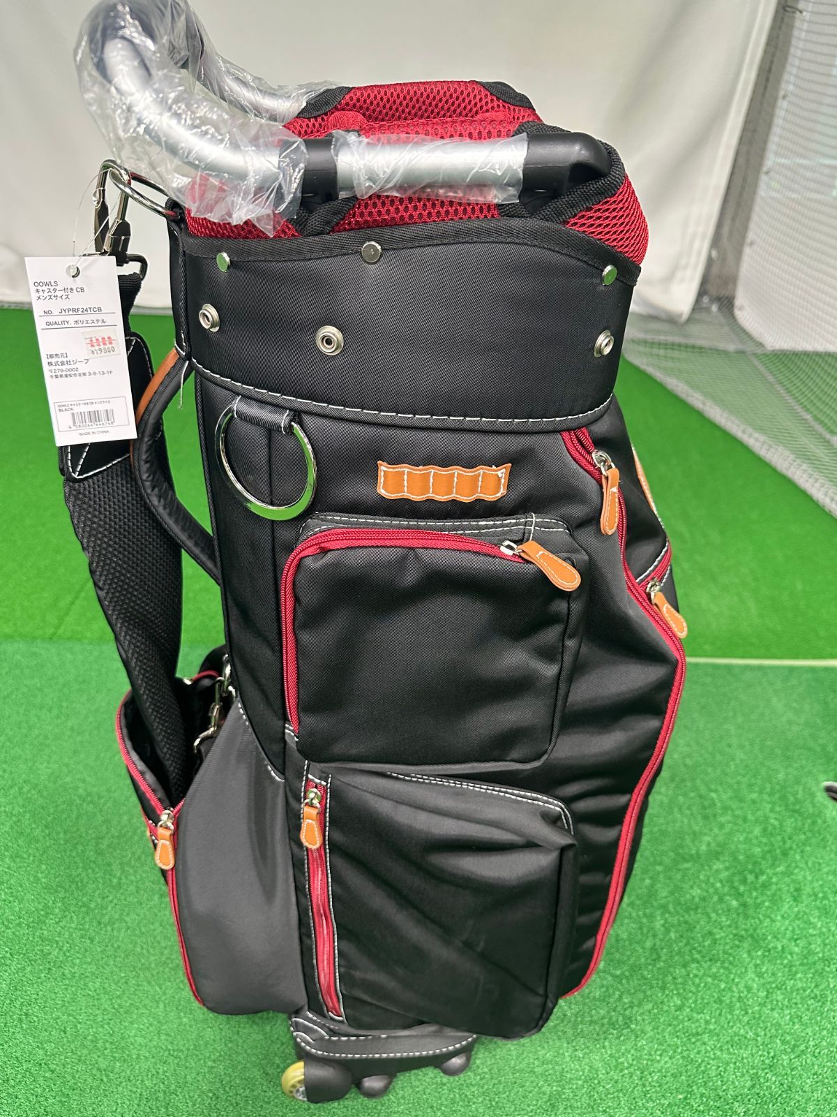 ZOY キャディバッグ キャスター付　 9型 ZOY キャディバッグ キャスター付 チェック柄 9型 6分割 3.5kg