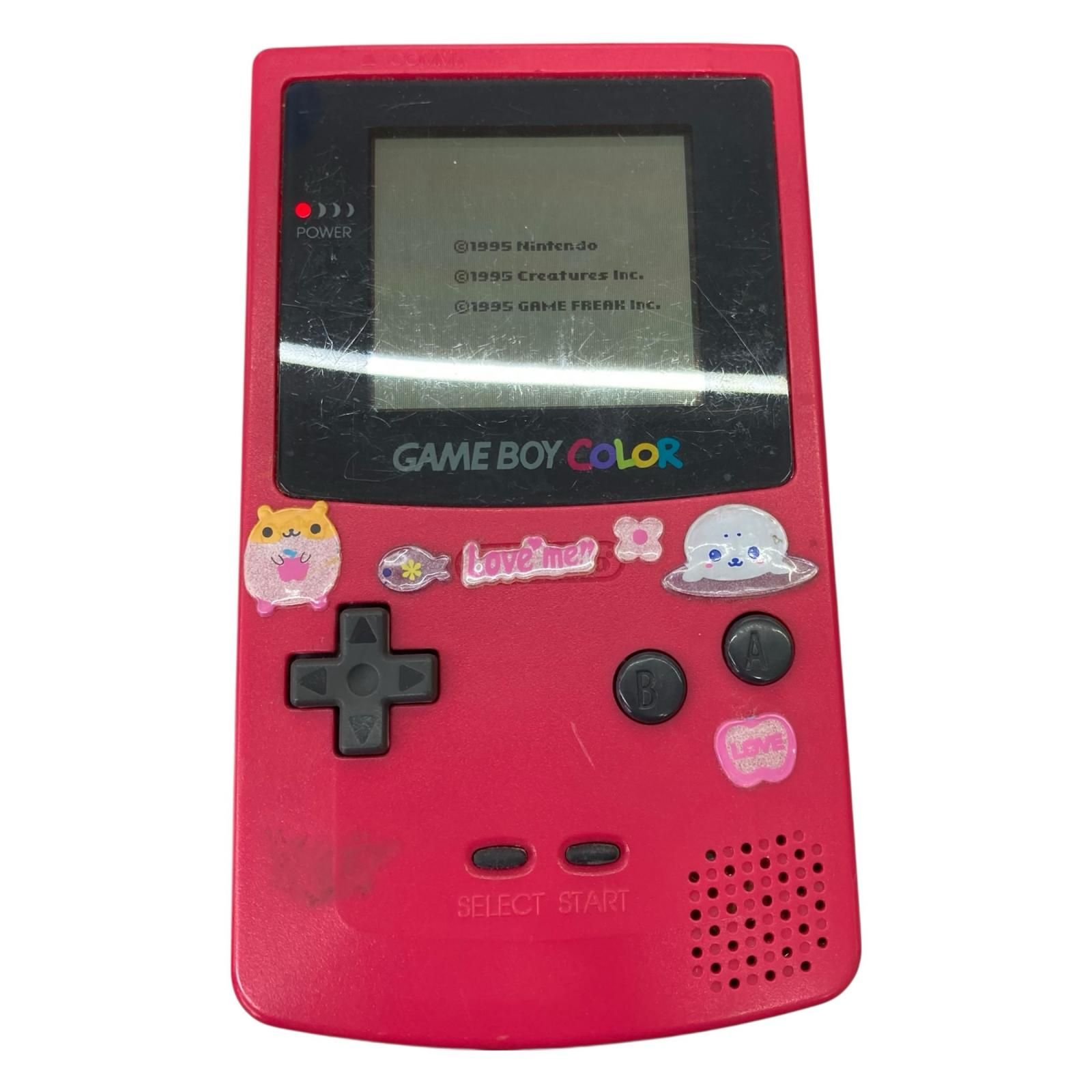 186000 現状品 Nintendo 任天堂 ニンテンドウ ゲームボーイ ゲームボーイカラー CGB-001  レッド 本体