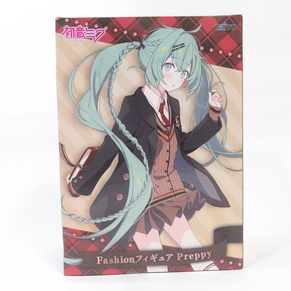 初音ミク　フィギュア　Fashionフィギュア　Preppy 中古 未開封品 Fashion フィギュア Preppy 初音ミク TAITO