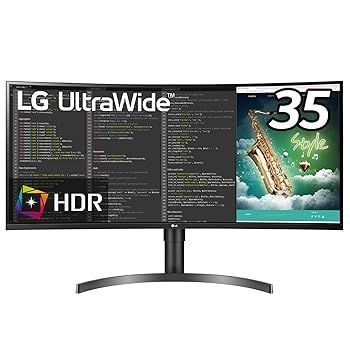 LG モニター ディスプレイ 35WN75C-B 35インチ/フレームレス曲面型ウルトラワイド3440×1440/VA 非光沢/HDR/100Hz対応/FreeSync/USB Type-C，HDMI