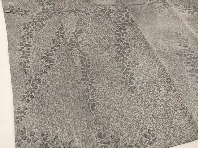 平和屋着物＃道行コート 作家物 ふくれ織 枝葉文 正絹 逸品 BAAT8934gt