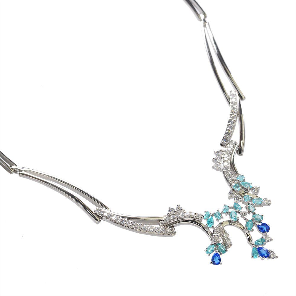 良質天然パライバトルマリン ダイヤモンド ハートパヴェPT950  