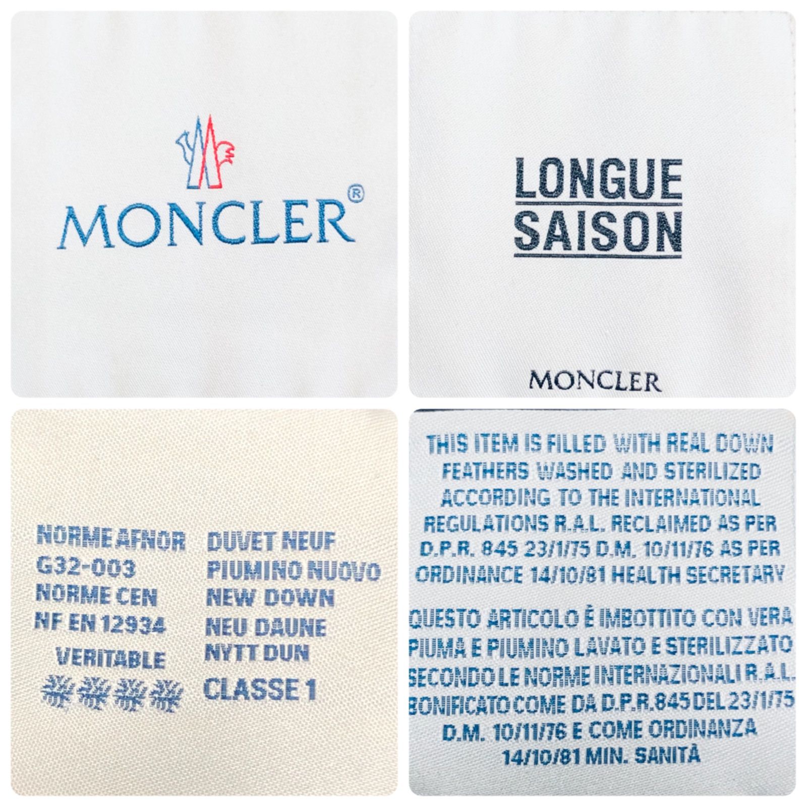 □美品□MONCLER モンクレール LONGUE SAISON ロングセゾン ライト 