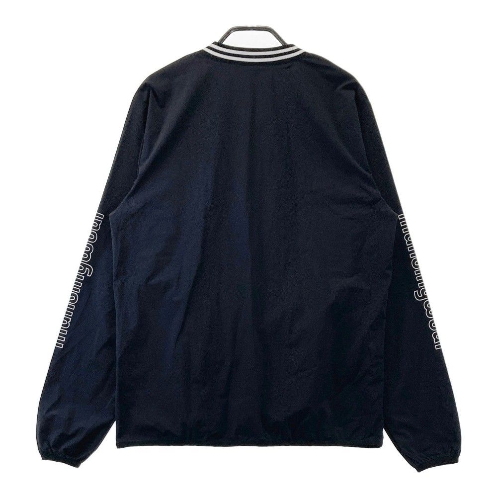 サイズ：M MUNSING WEAR マンシングウェア 2023年モデル Vネック ナイロン ブルゾン プルオーバー  ブラック系 [240101454637] ゴルフウェア メンズ ストスト ゴルフ サイズ：M MUNSING WEAR マンシングウェア 2023年モデル V