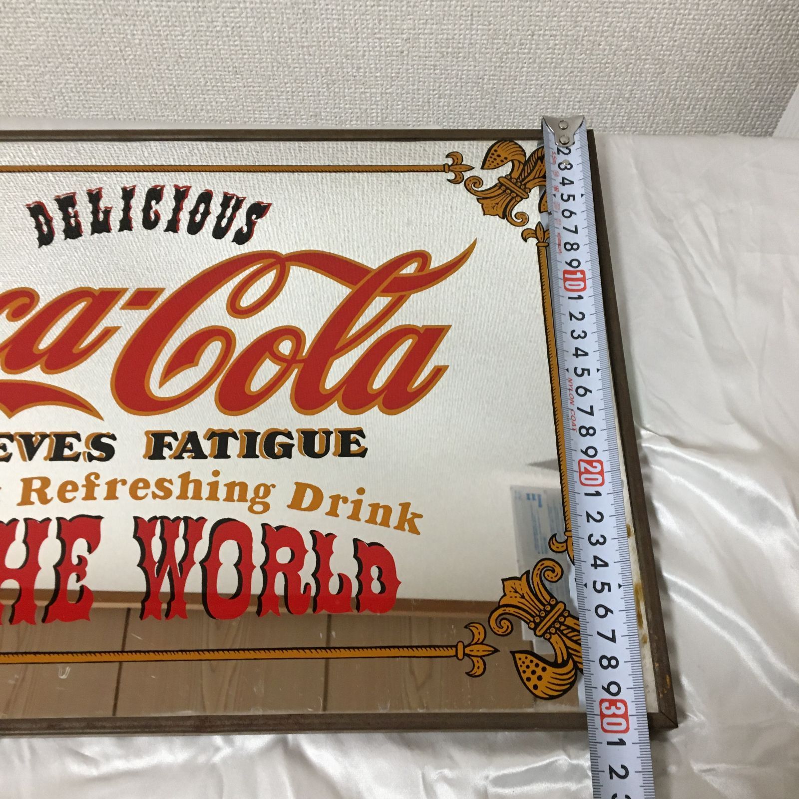 当時物 パブミラー 昭和レトロ Delicious Coca-Cola Most Refreshing 