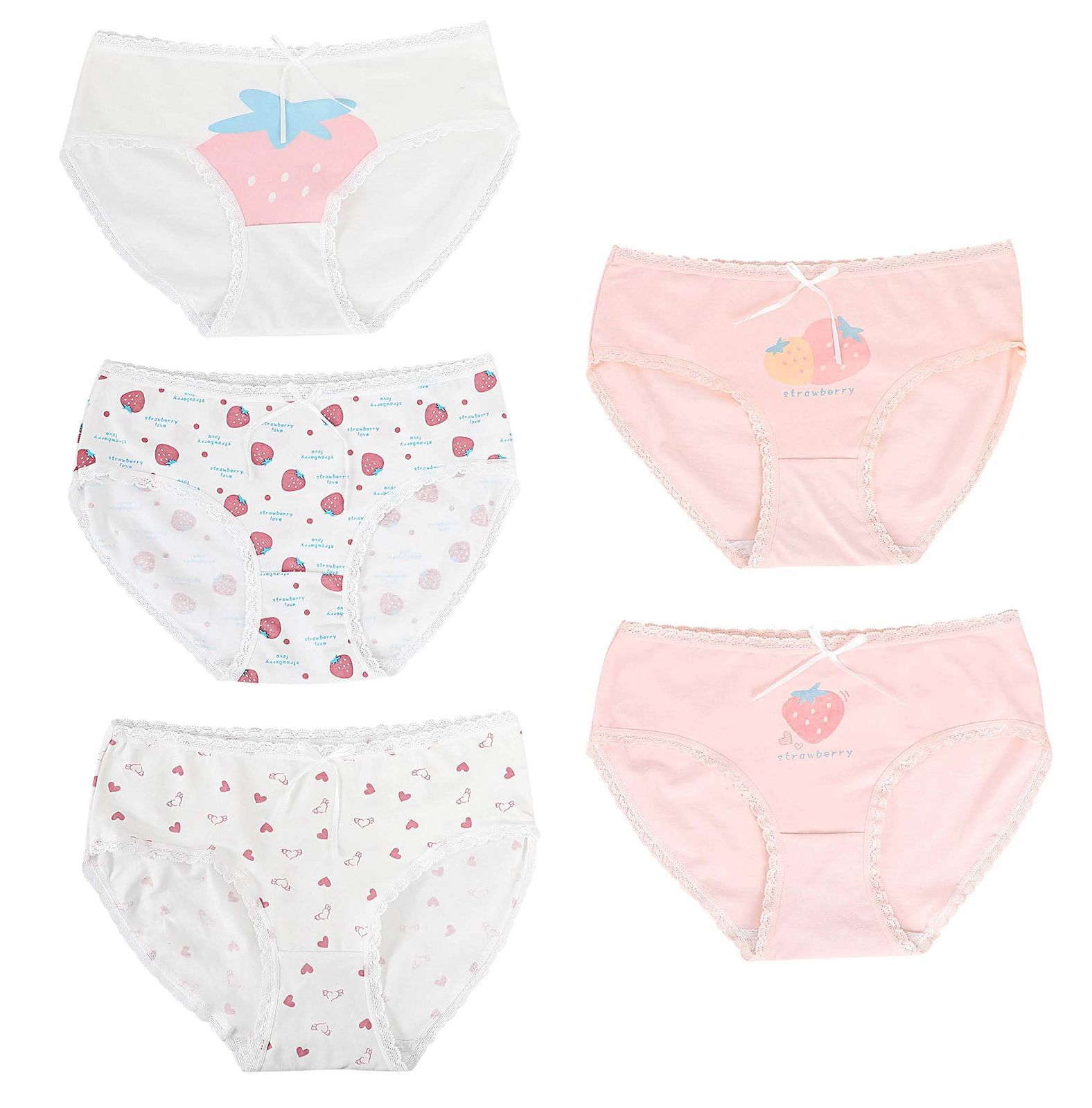 女子小学生　ショーツ 数量限定】リアルJSシリーズ 大きいサイズ かわいい 【ぴゅありぼん】 ショーツ MARKET] 詰め合わせ GOODS 5色セット [TOKYO -  メルカリ