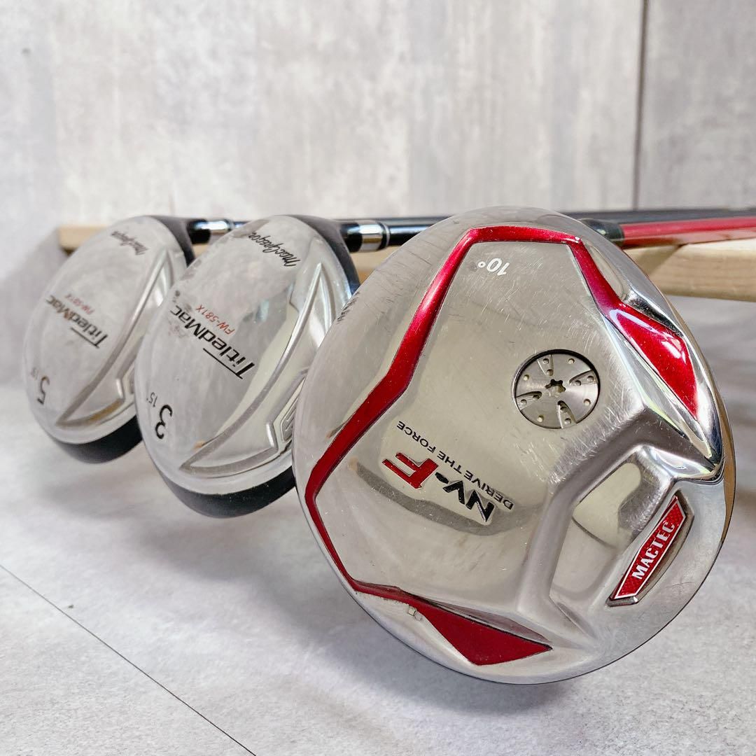 X636 マグレガー 他 メンズ ゴルフ セット 14点 クラブ13本 入門向け