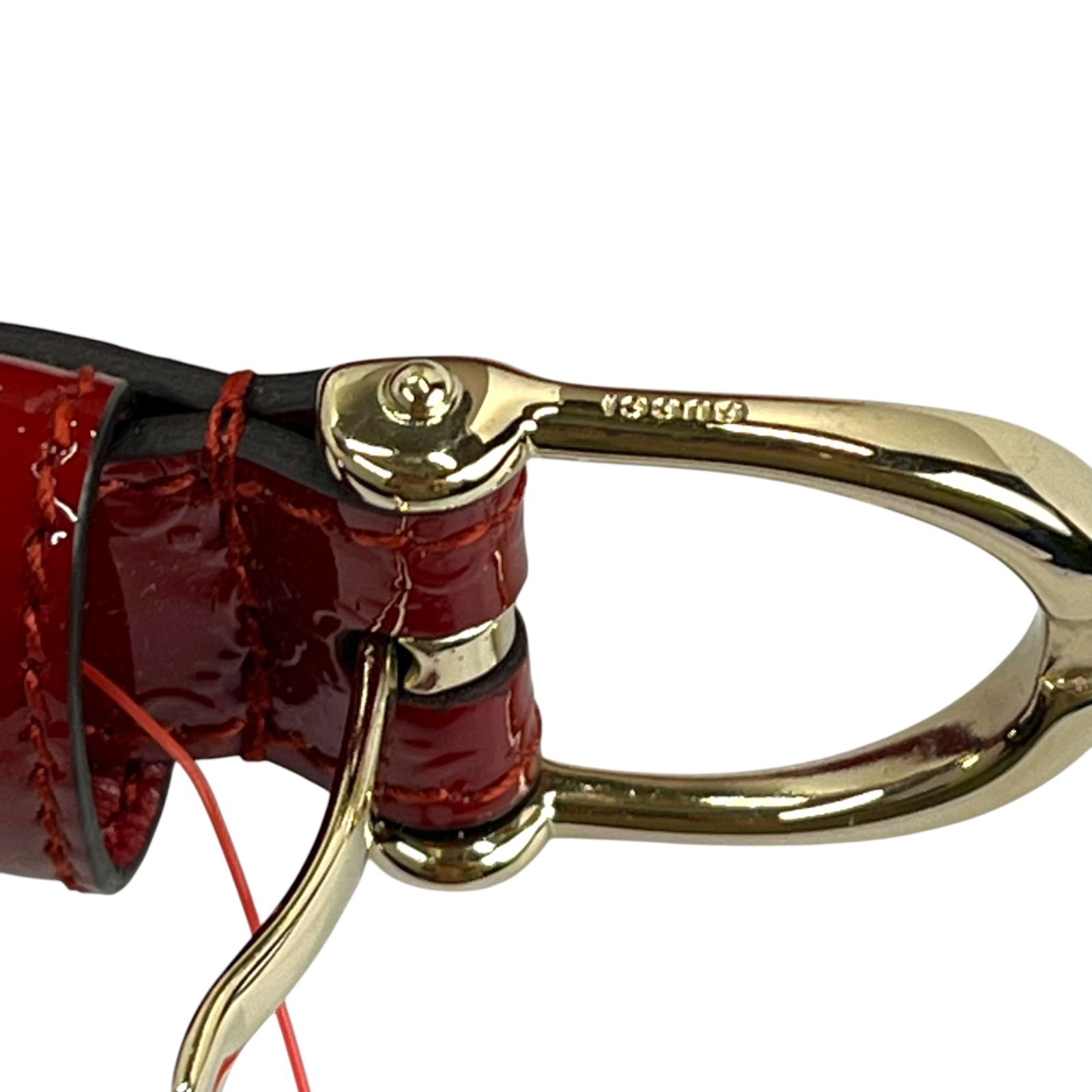 ○美品 GUCCI グッチ 赤 レッド GG柄 細ベルト ベルト