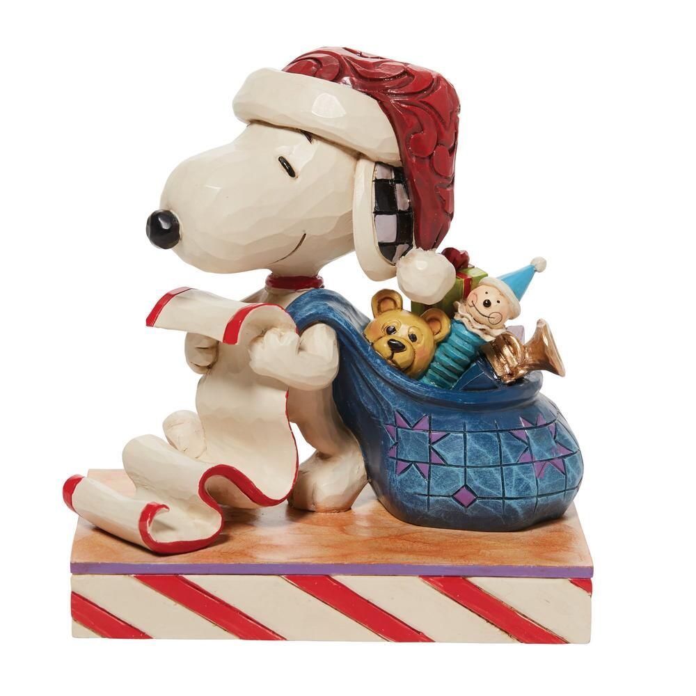 クリスマス スヌーピー サンタ プレゼント Santa Snoopy with List and