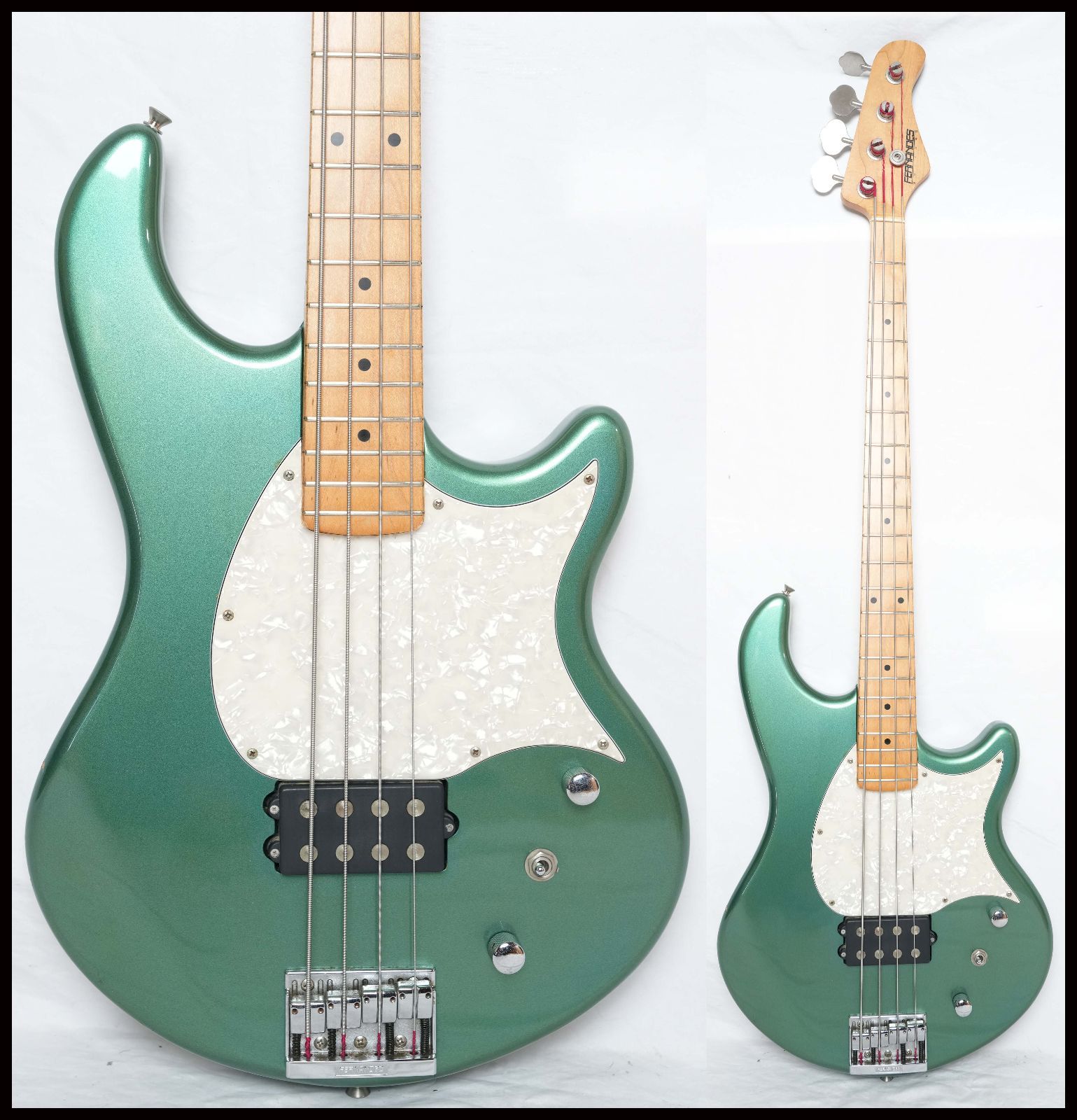 FERNANDES FSB-65 ATLAS 4X ターコイズメタリック 輸出向けモデル Sting Ray風