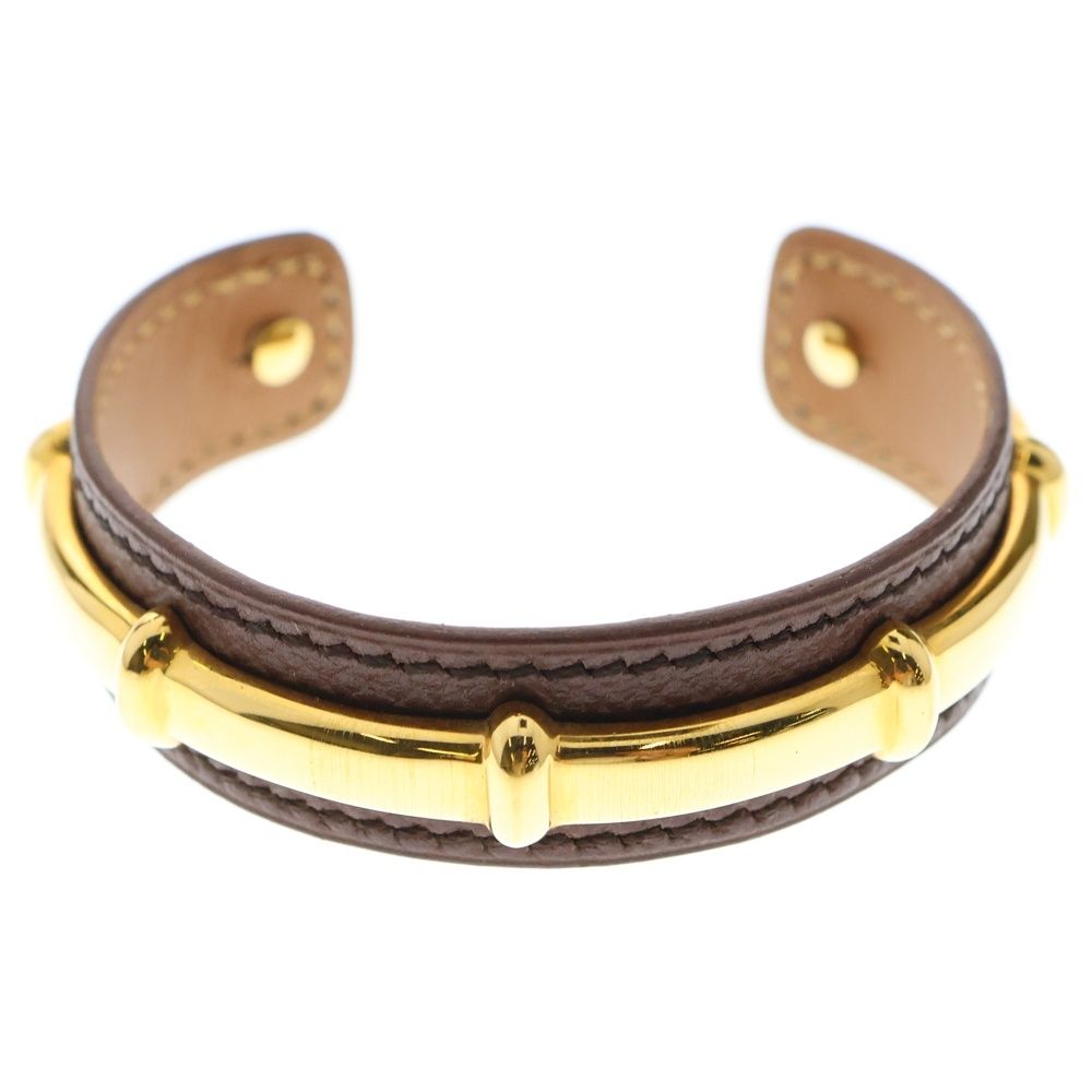 HERMES (エルメス) バンブー バングル ブレスレット ゴールド
