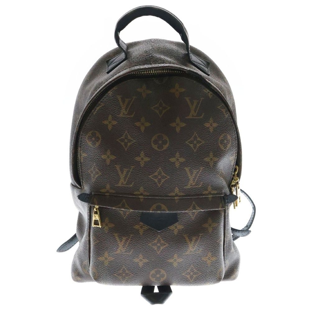 LOUIS VUITTON ルイヴィトン モノグラム パームスプリングPM レザーバックパック リュック ブラウン M41560