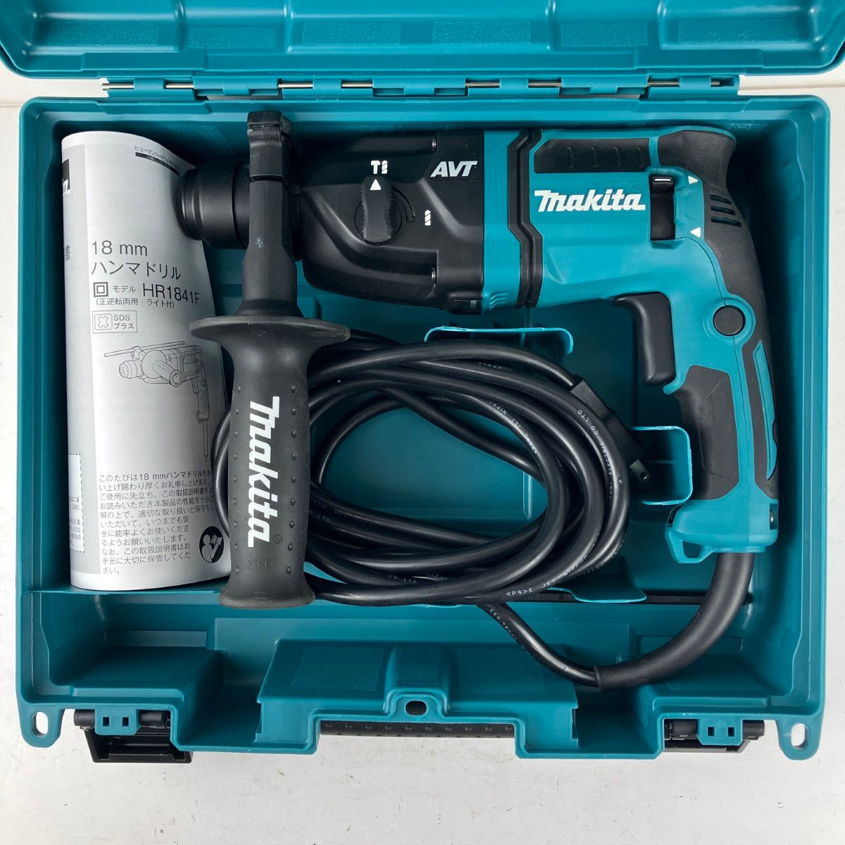 ЗЗMAKITA マキタ 100v 18mm ハンマドリル ケース付 HR1841F ブルー